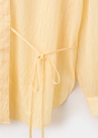 MANGO Bluse in Gelb