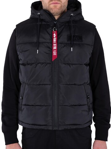ALPHA INDUSTRIES Vest 'FD' in Black: front