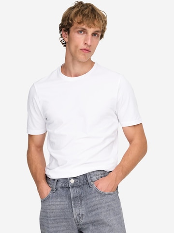 Only & Sons Shirt 'Basic' in Weiß