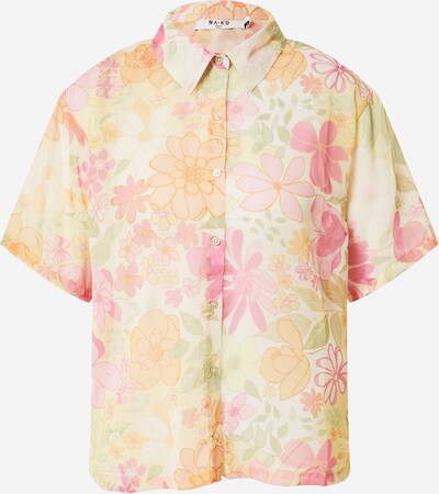 NA-KD Blusa em bege / verde / pêssego / rosa, Vista do produto