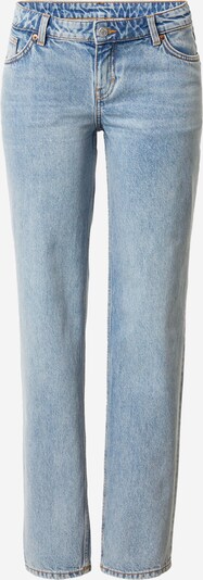 Jeans Monki pe albastru denim, Vizualizare produs