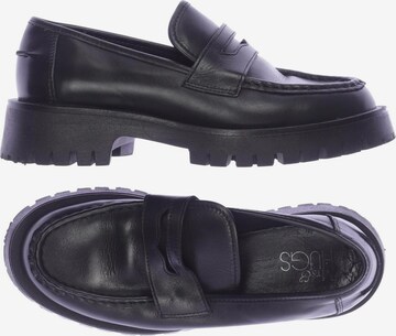 Mrs & Hugs Flats & Loafers in 36 in Black: front