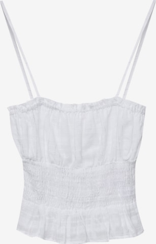 Haut Pull&Bear en blanc : devant