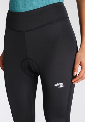 F2 Skinny Funktionshose in Schwarz