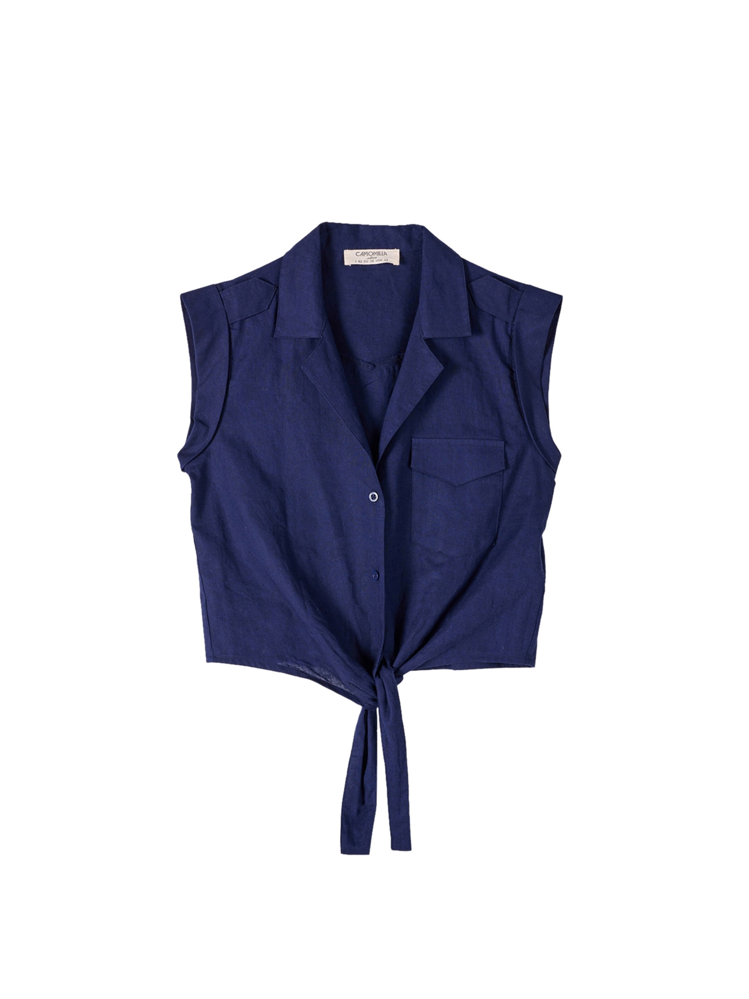 Camicia da donna 'Cristin' di Camomilla Italia in blu: frontale