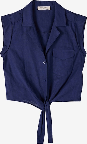 Camomilla Italia Bluse 'Cristin' in Blau: Vorderseite
