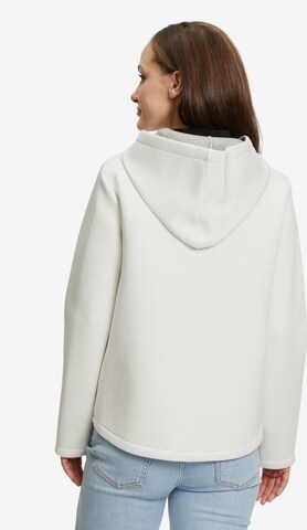 Amber & June Zip-Up Hoodie in White