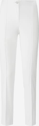 Fadenmeister Berlin Regular Pants in White: front