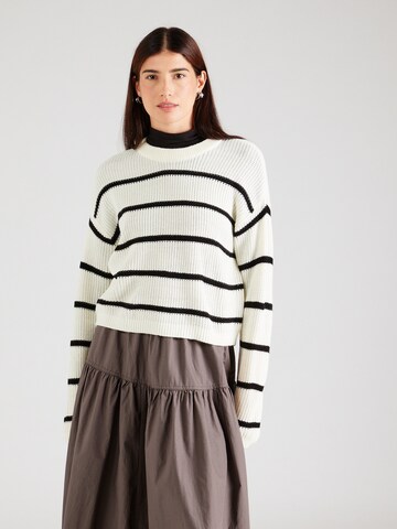 Pull-over QS en beige : devant