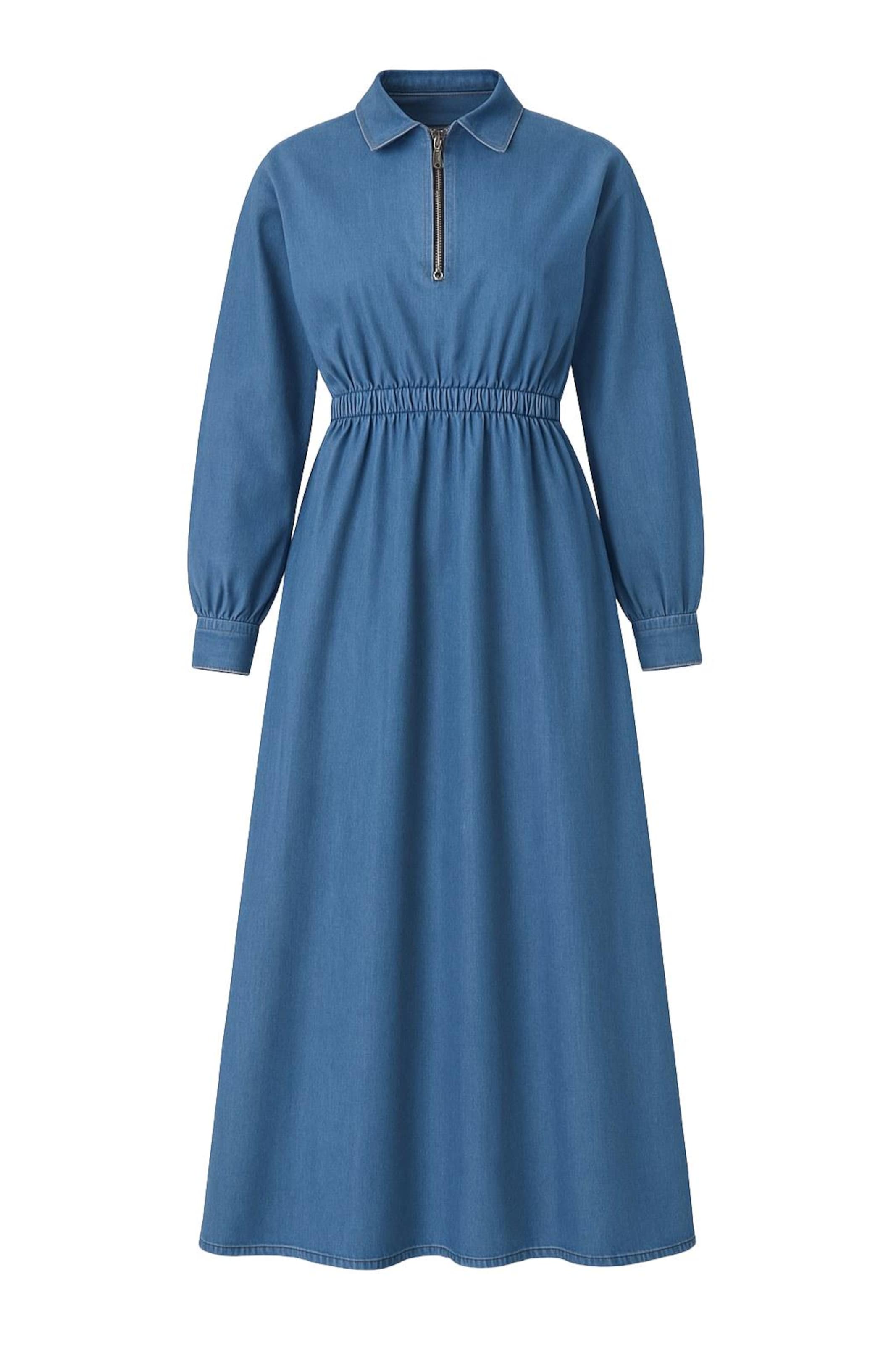 MODAMIHRAM Kleid in Blau: Vorderseite