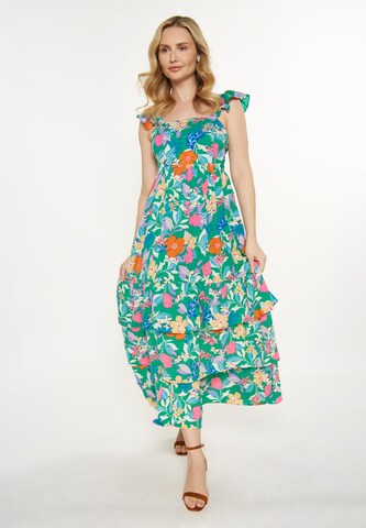 Usha Καλοκαιρινό φόρεμα σε πράσινο: μπροστά