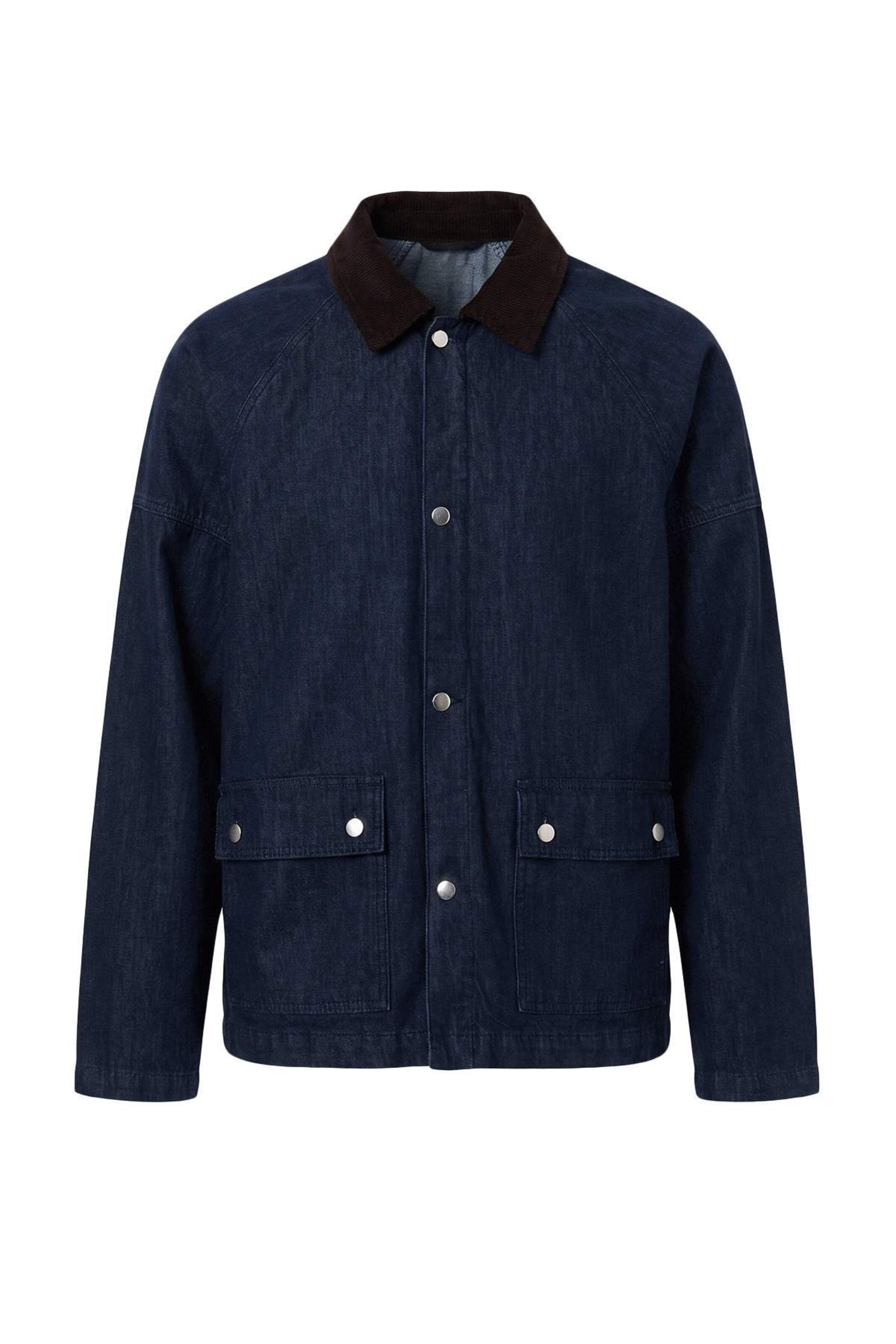 Trendyol - Chaqueta de entretiempo en azul: frente