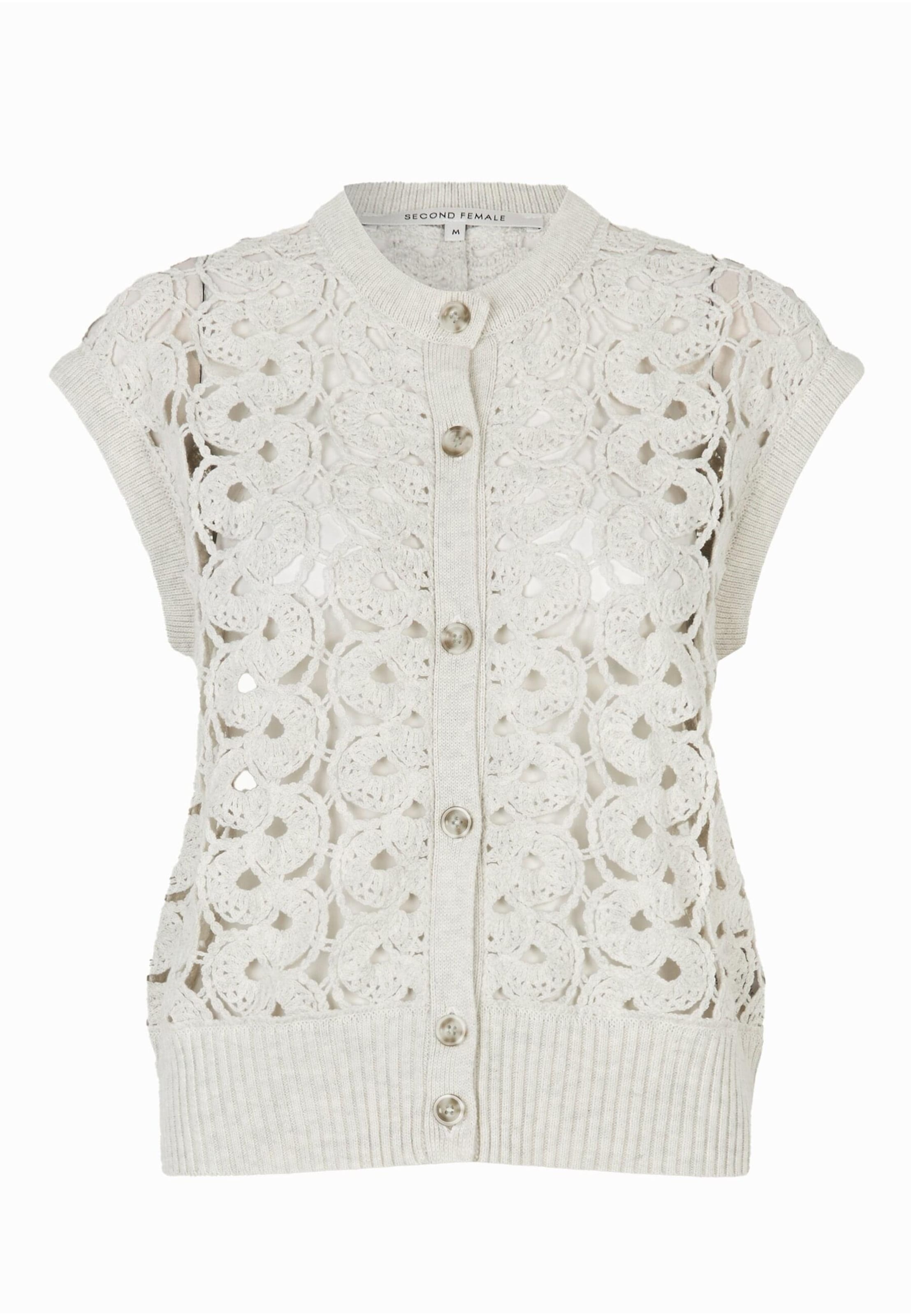 Cardigan 'Coralie' SECOND FEMALE en beige : devant