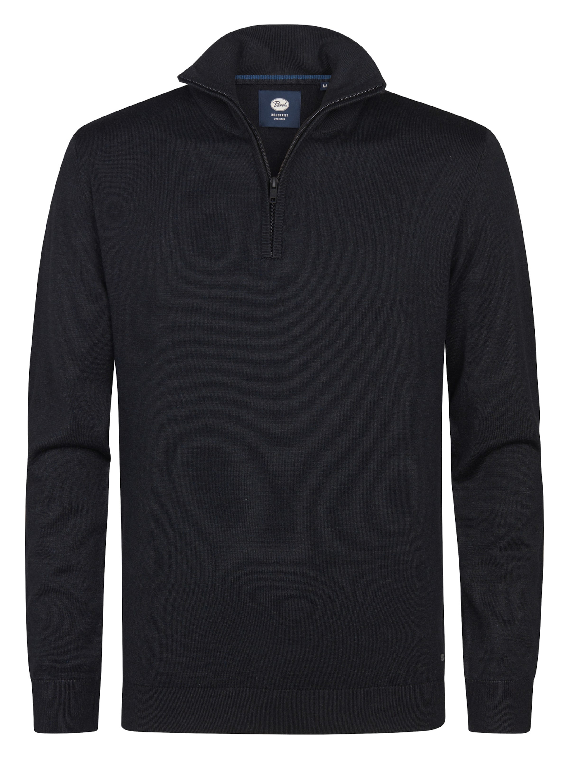 Petrol Industries Trui 'Lexington' in Zwart: voorkant