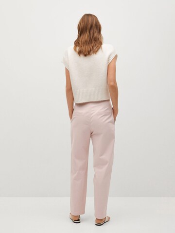 Regular Pantalon à pince MANGO en rose