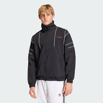 juoda ADIDAS ORIGINALS Demisezoninė striukė: priekis