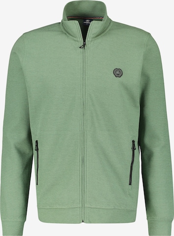 LERROS Zip-Up Hoodie in Green: front