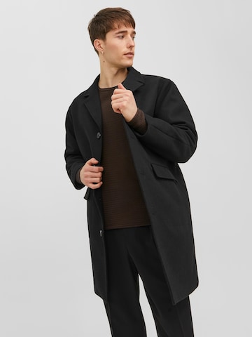 JACK & JONES Ανοιξιάτικο και φθινοπωρινό παλτό 'CLINTON' σε μαύρο