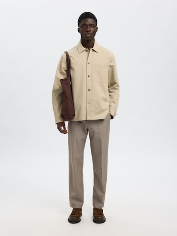 SELECTED Comfort fit Tussenjas 'SLHTATE' in Beige