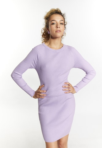 Pull-over 'Blonda' myMo at night en violet : devant