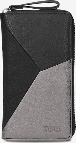 ZWEI Portemonnaie 'Jana' in Grau: Vorderseite