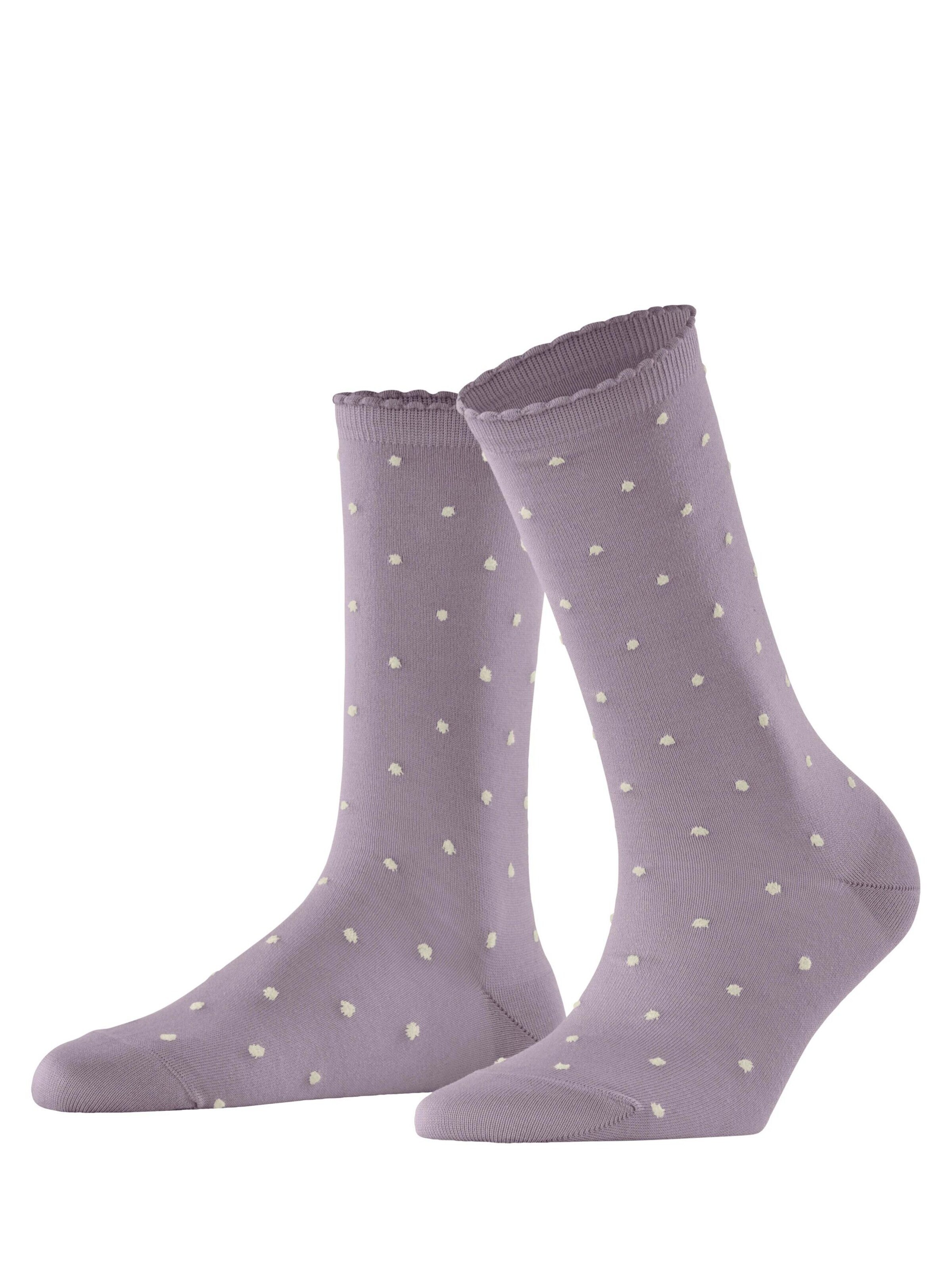 FALKE Socken 'Spike Dot'‌‌‌‌‌ in Lila: Vorderseite
