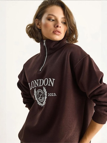 Sweat-shirt Bianco Lucci en marron
