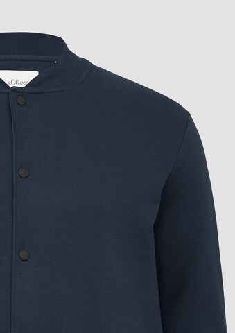 s.Oliver Zip-Up Hoodie in Blue