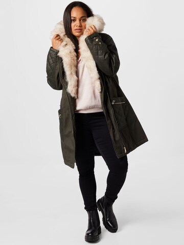 River Island Plus Parka in Grün