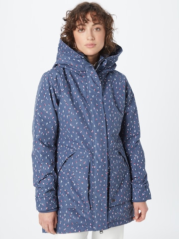 Alife and Kickin Between-Seasons Coat 'FloraAK B' in Blue: front