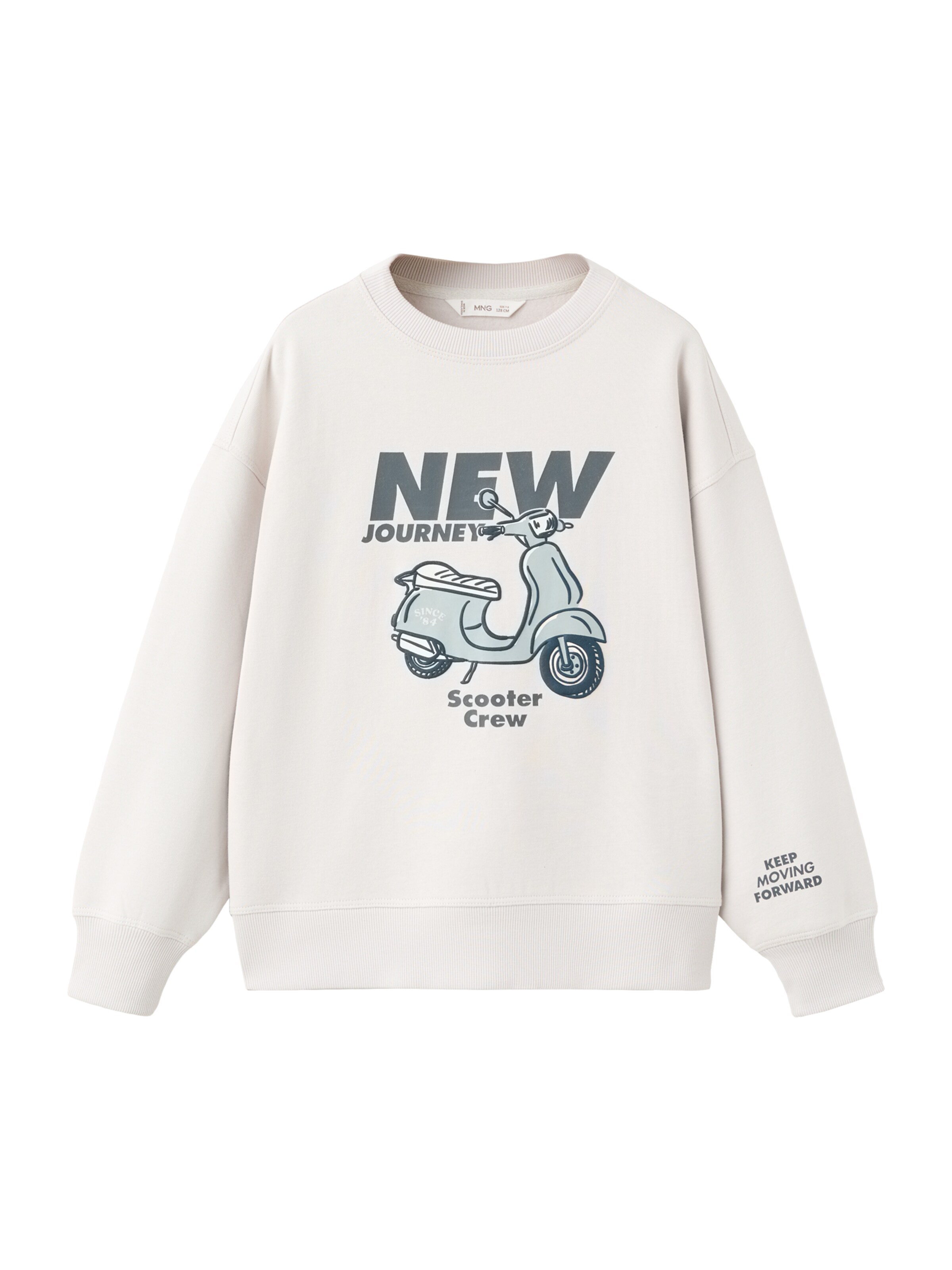 MANGO KIDS Collegepaita 'BERTOII' värissä harmaa: etupuoli