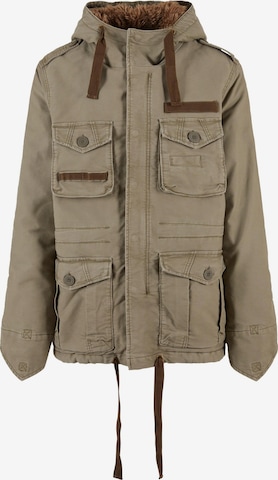 Brandit Přechodná bunda 'Respite' – zelená: přední strana