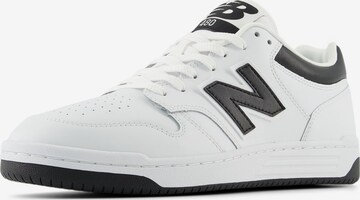 Sneaker bassa '480' di new balance in nero: frontale