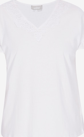 Chemisier Usha en blanc : devant