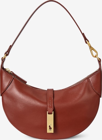 Polo Ralph Lauren - Bolso de hombro en marrón: frente