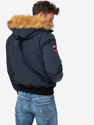 Superdry Between-season jacket 'Everest' in Blue