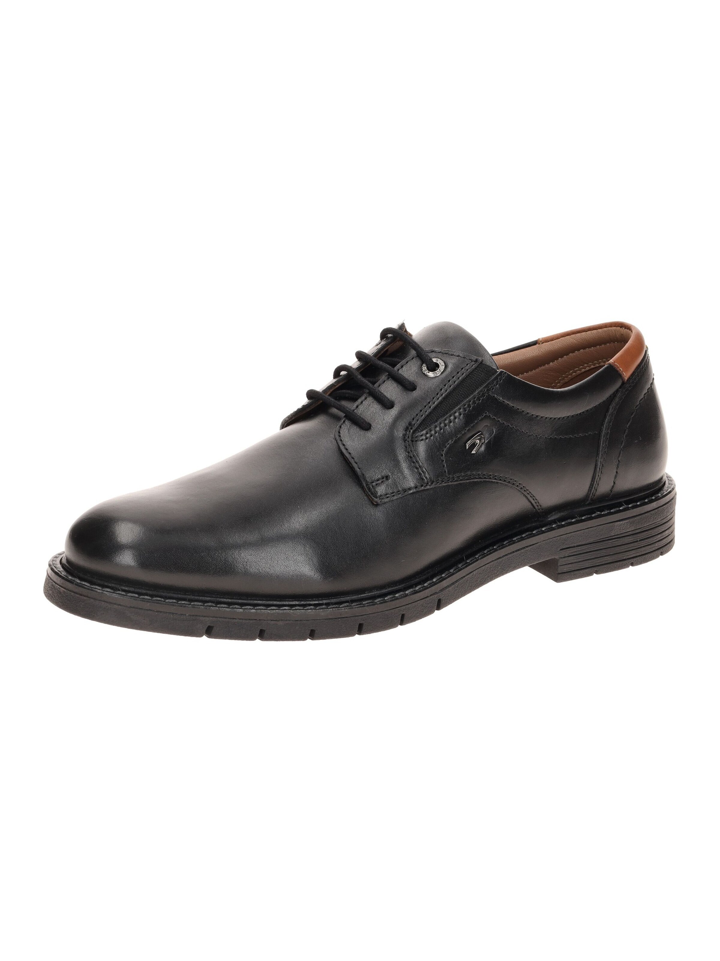 CAMEL ACTIVE Lace-Up Shoes 'camel active Park Business Schuhe schwarz Herren Schnürer' in Black: front