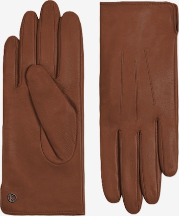 KESSLER Full Finger Gloves in Brown