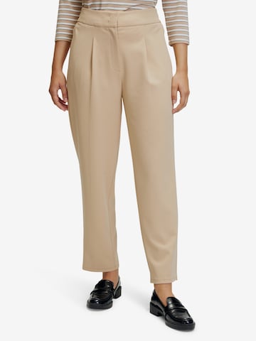 Betty Barclay Regular Pleat-Front Pants in Beige: front