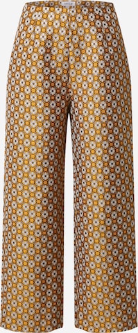 EDITED Wide leg Broek 'Mikayla' in Grijs: voorkant