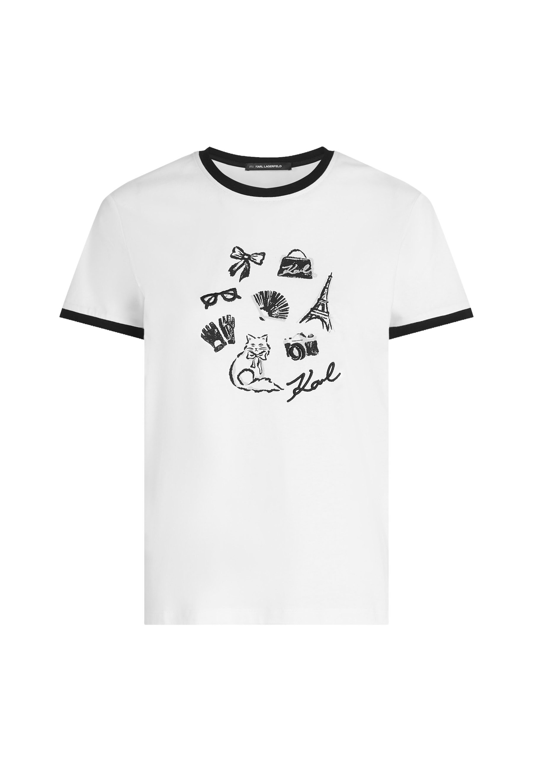 Karl Lagerfeld Póló - fehér: elől