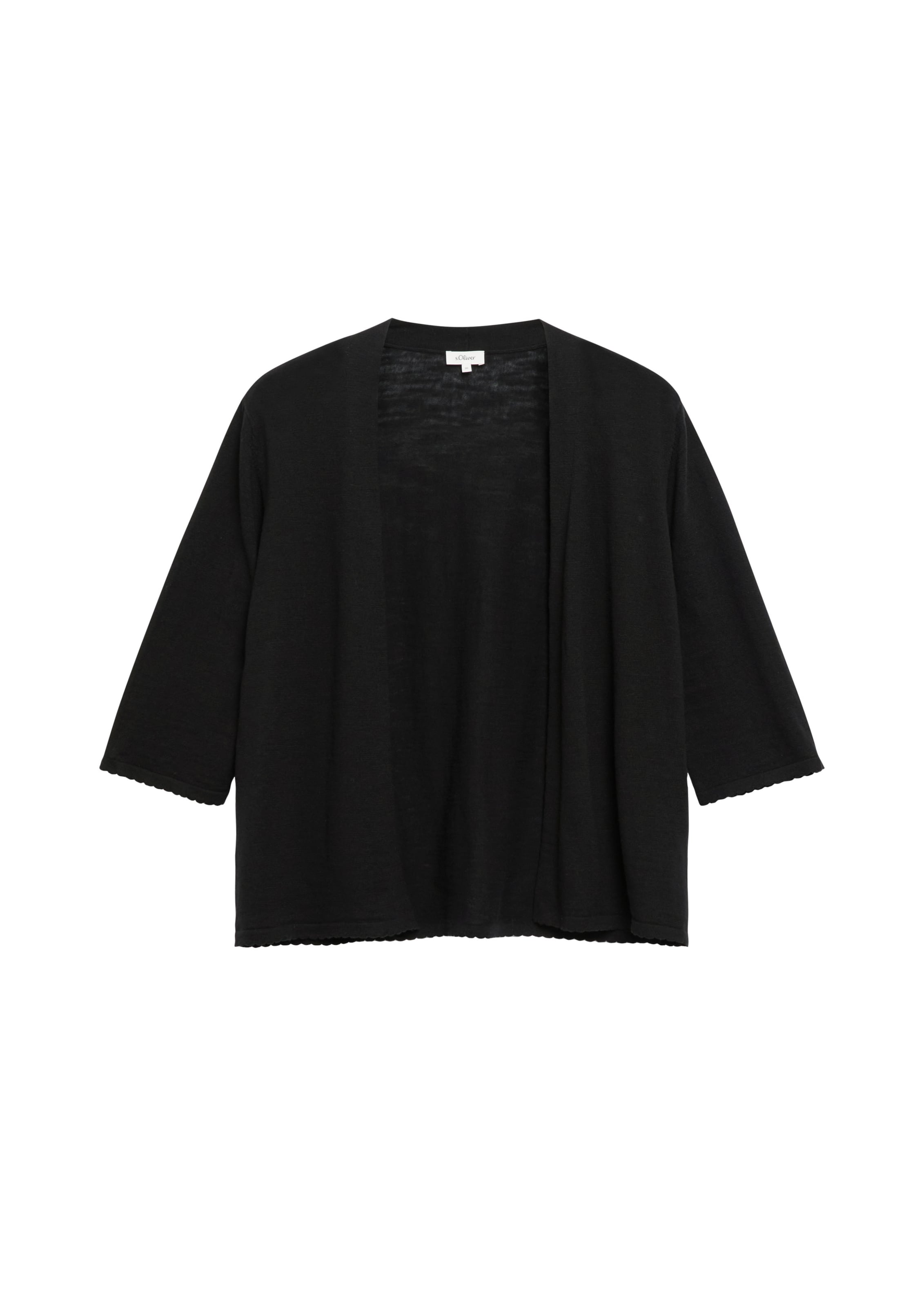 Cardigan s.Oliver en noir : devant