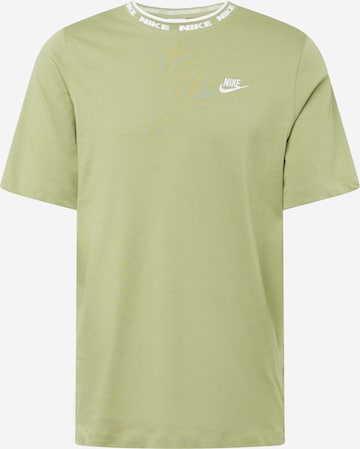 žalia Nike Sportswear Marškinėliai: priekis
