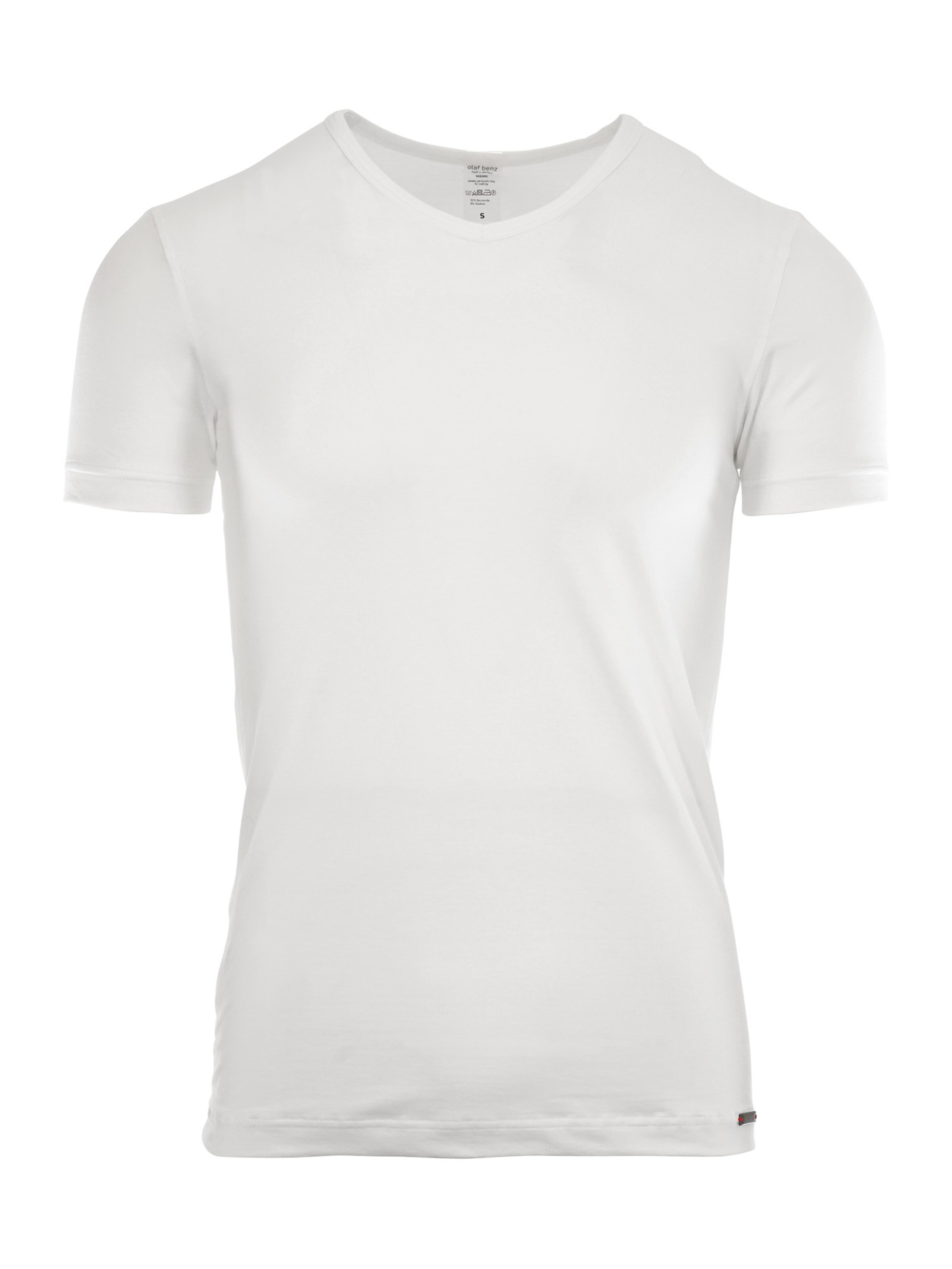Olaf Benz Undershirt ' V-Neck 'RED 1601' 2-Pack ' in White