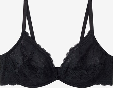 INTIMISSIMI Balconette Bra 'Alessia' in Black: front