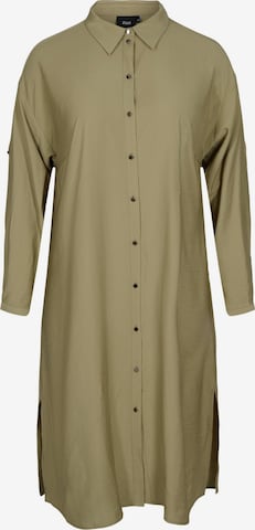 Robe-chemise 'XFAHIT' Zizzi en vert : devant