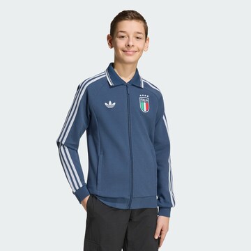 Veste de survêtement 'Italy Away Anthem Jacket' ADIDAS PERFORMANCE en bleu : devant