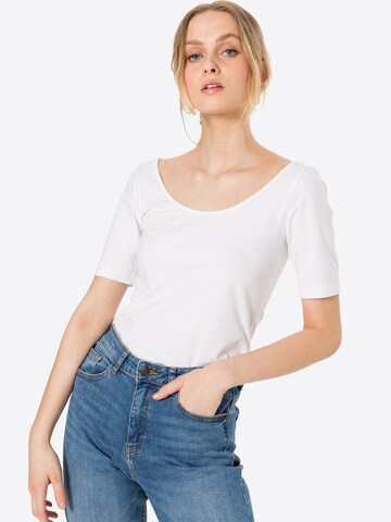 JAN 'N JUNE - Camiseta 'Scoop' en blanco: frente