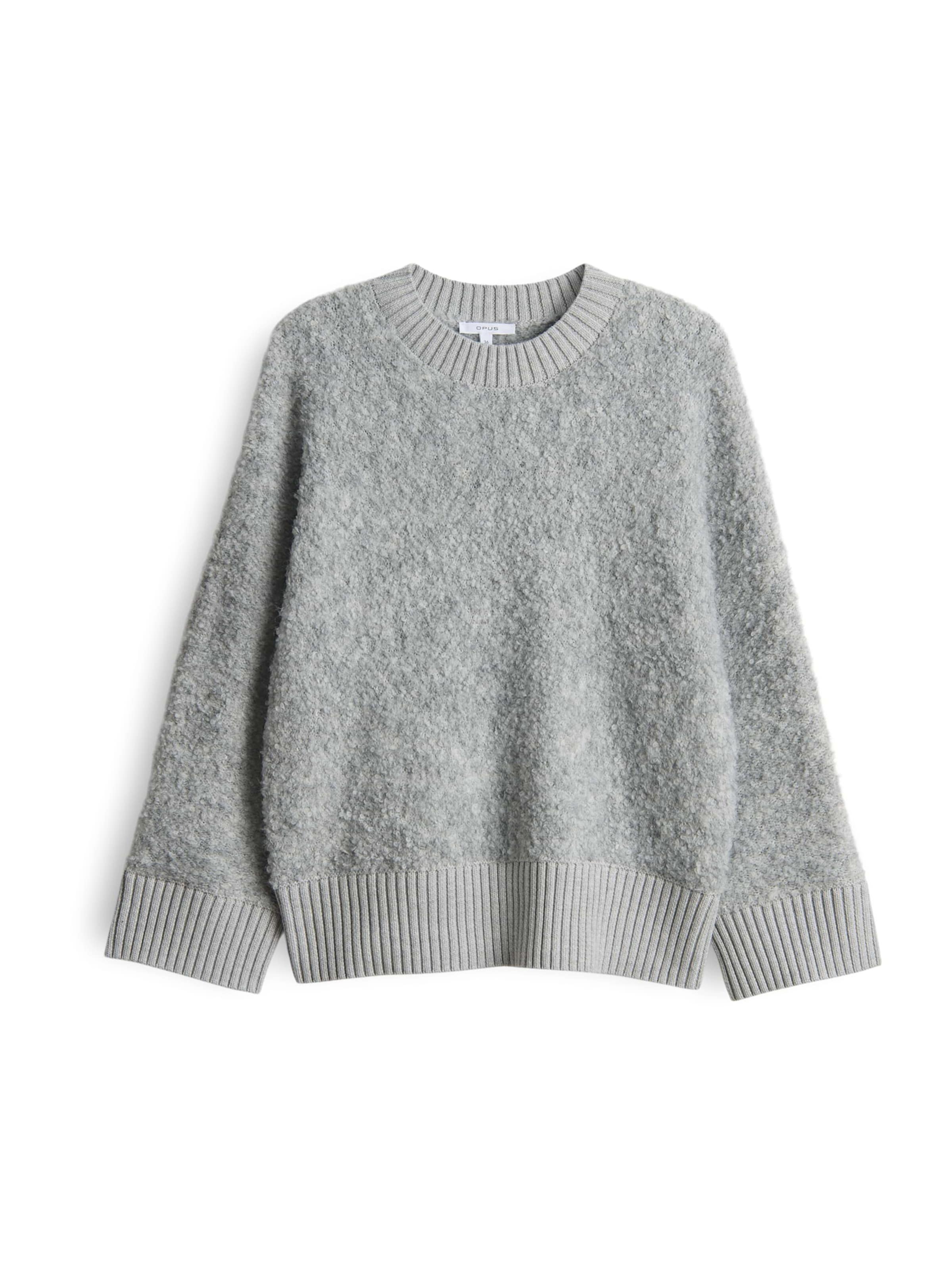OPUS Pullover 'Pennan' in Grau: Vorderseite