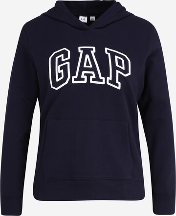 Gap Petite Sweatshirt in Blue: front